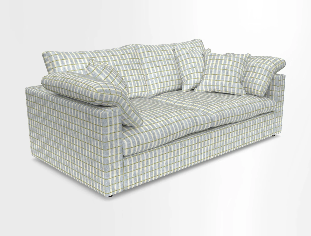 Big Softie Straight Arm 3 Seater Sofa in Sahara Chalk