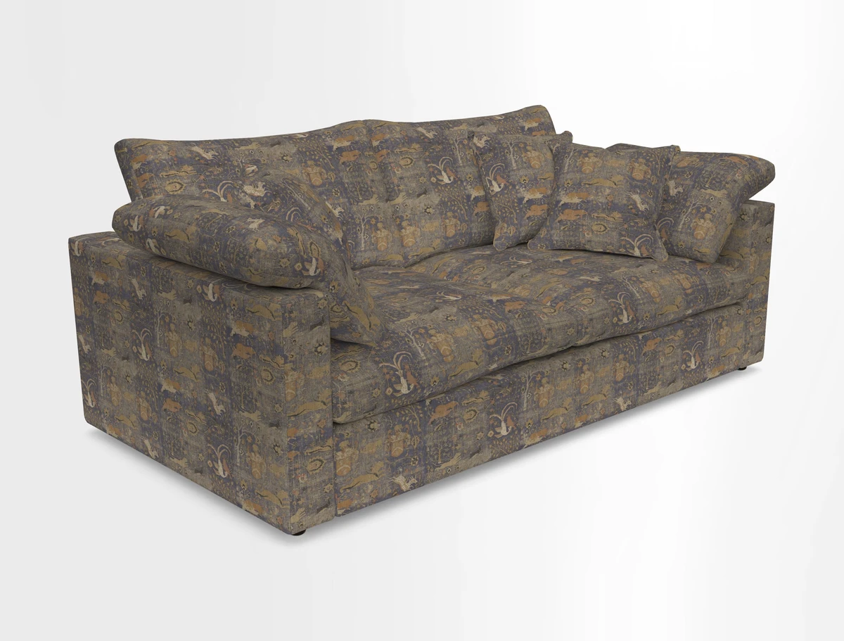 Big Softie Straight Arm 3 Seater Sofa in Sahara Chalk