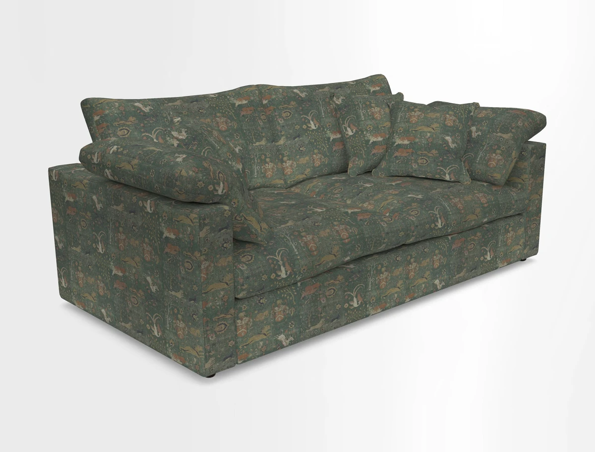 Big Softie Straight Arm 3 Seater Sofa in Sahara Chalk