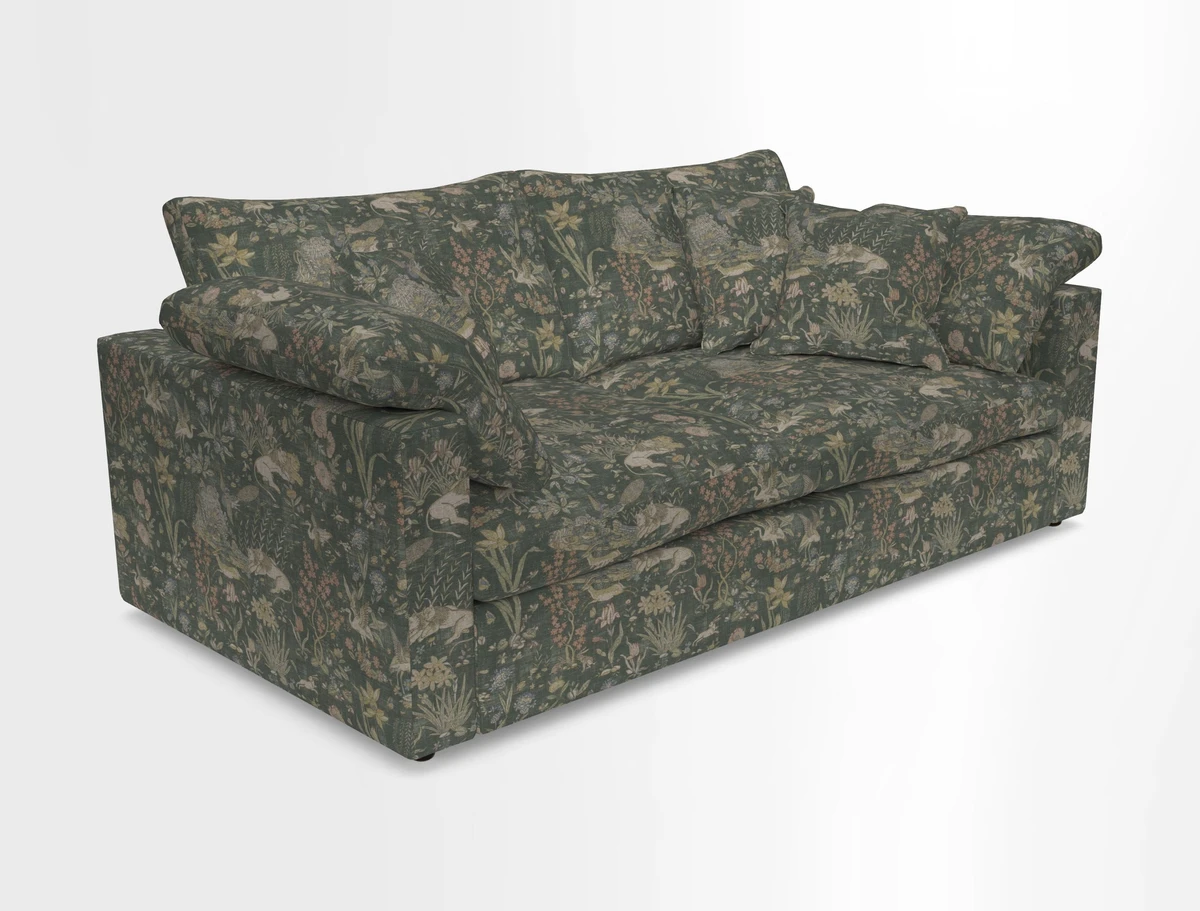 Big Softie Straight Arm 3 Seater Sofa in Sahara Chalk