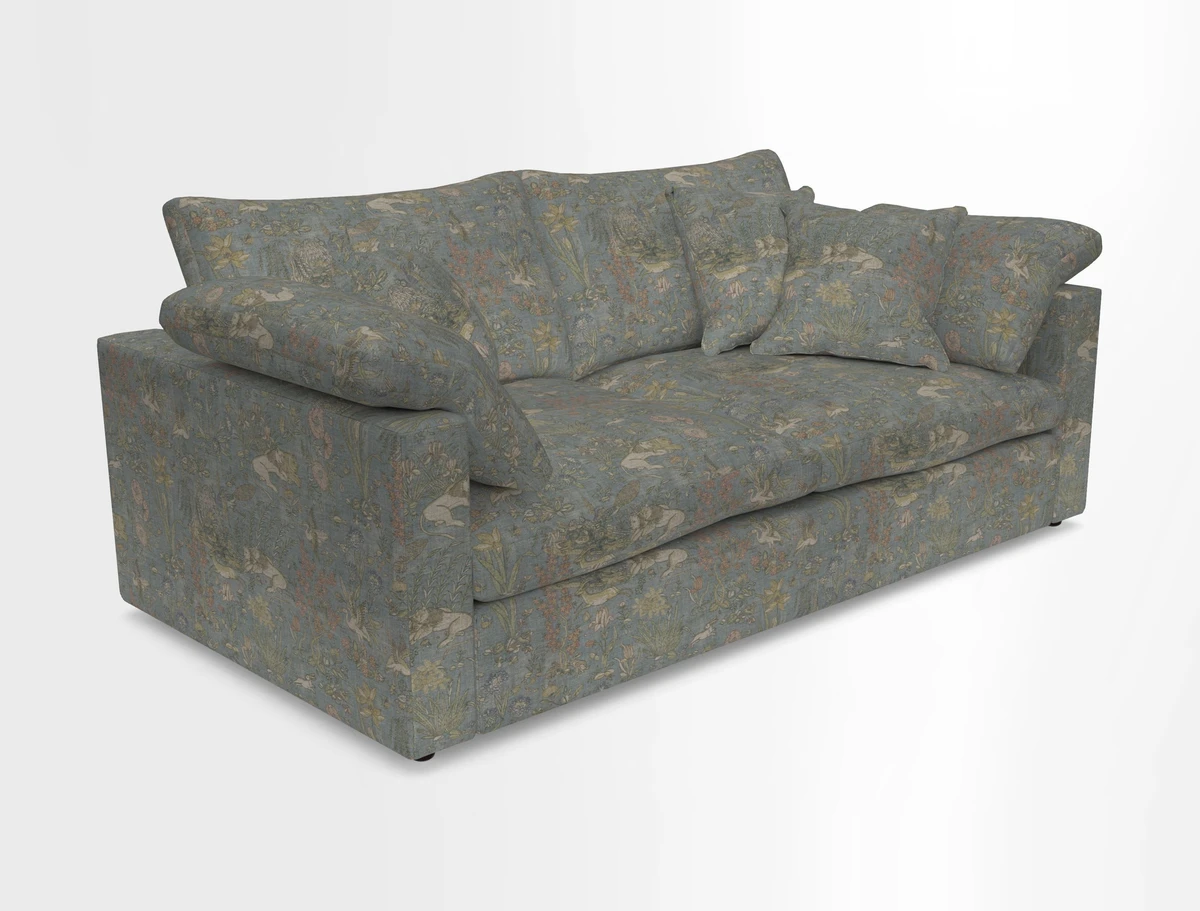 Big Softie Straight Arm 3 Seater Sofa in Sahara Chalk