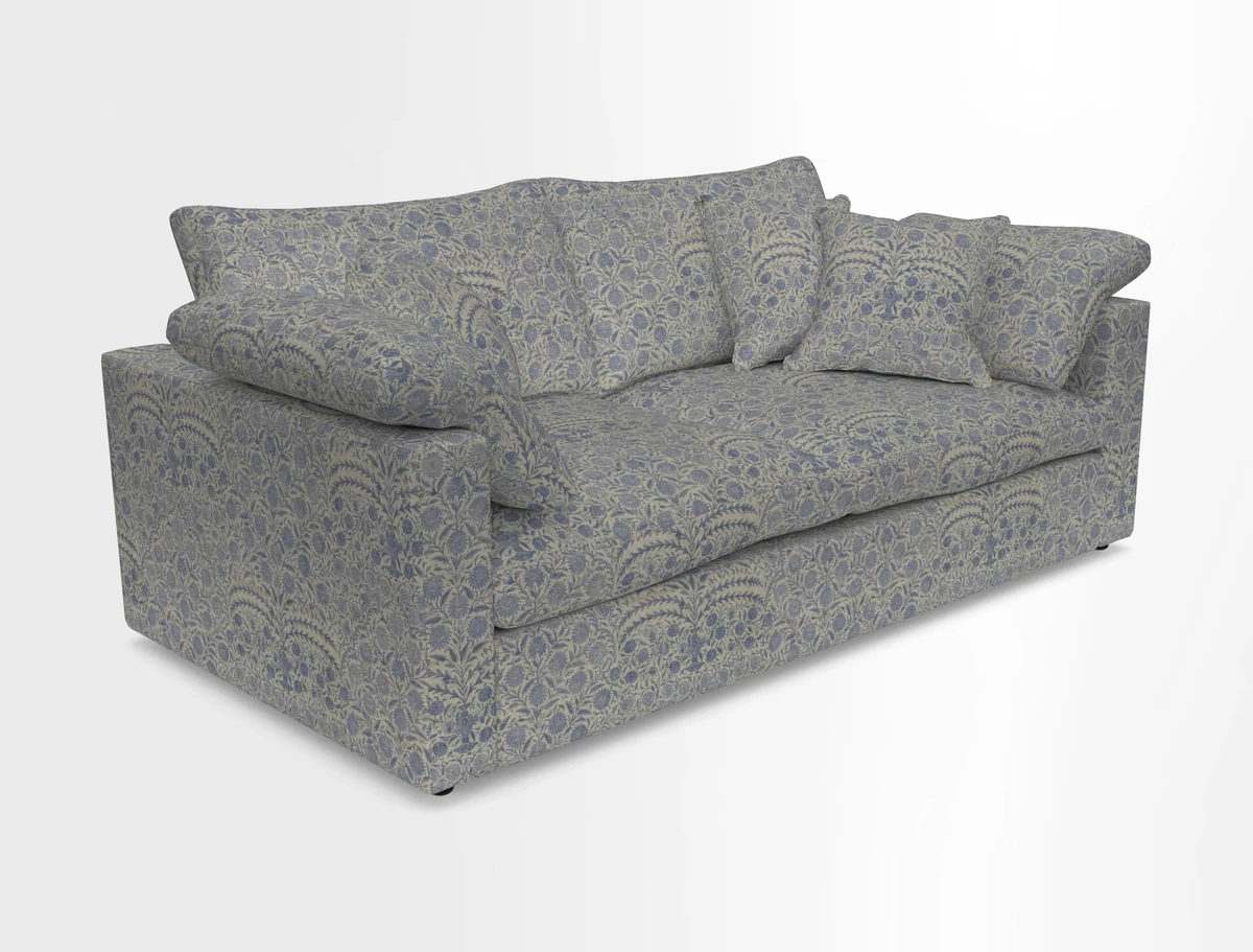 Big Softie Straight Arm 3 Seater Sofa in Sahara Chalk
