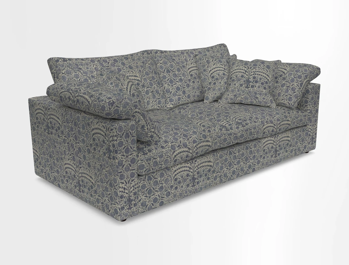 Big Softie Straight Arm 3 Seater Sofa in Sahara Chalk