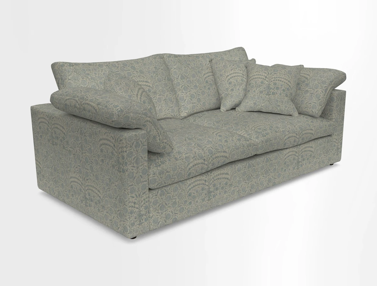 Big Softie Straight Arm 3 Seater Sofa in Sahara Chalk