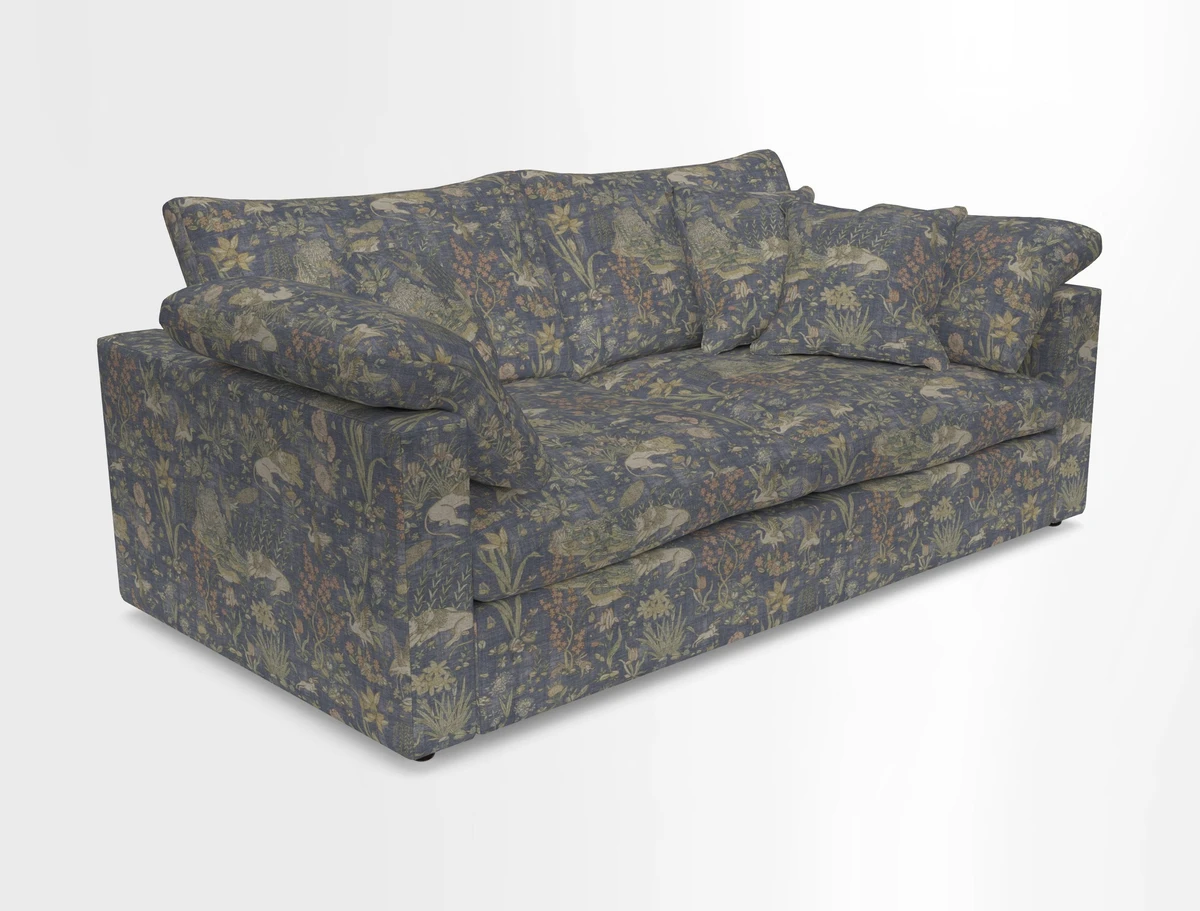 Big Softie Straight Arm 3 Seater Sofa in Sahara Chalk