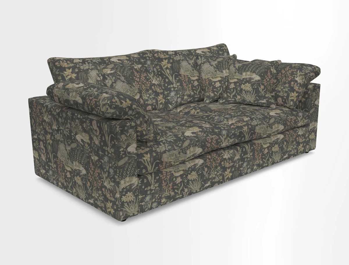 Big Softie Straight Arm 3 Seater Sofa in Sahara Chalk