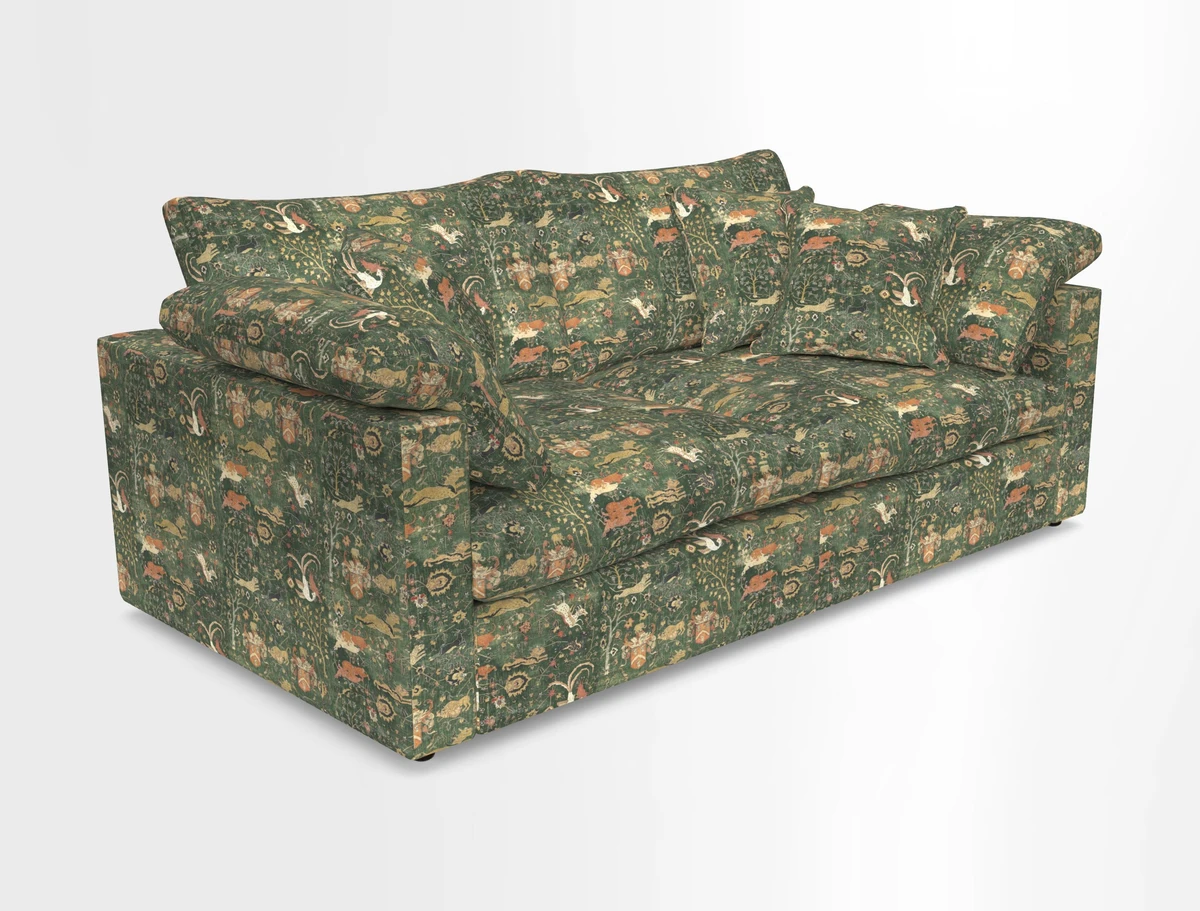Big Softie Straight Arm 3 Seater Sofa in Sahara Chalk