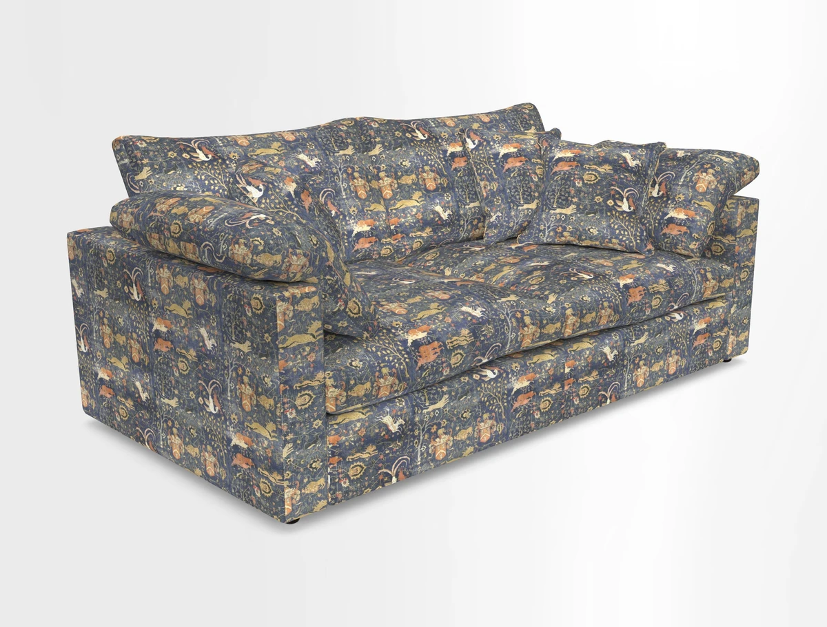 Big Softie Straight Arm 3 Seater Sofa in Sahara Chalk