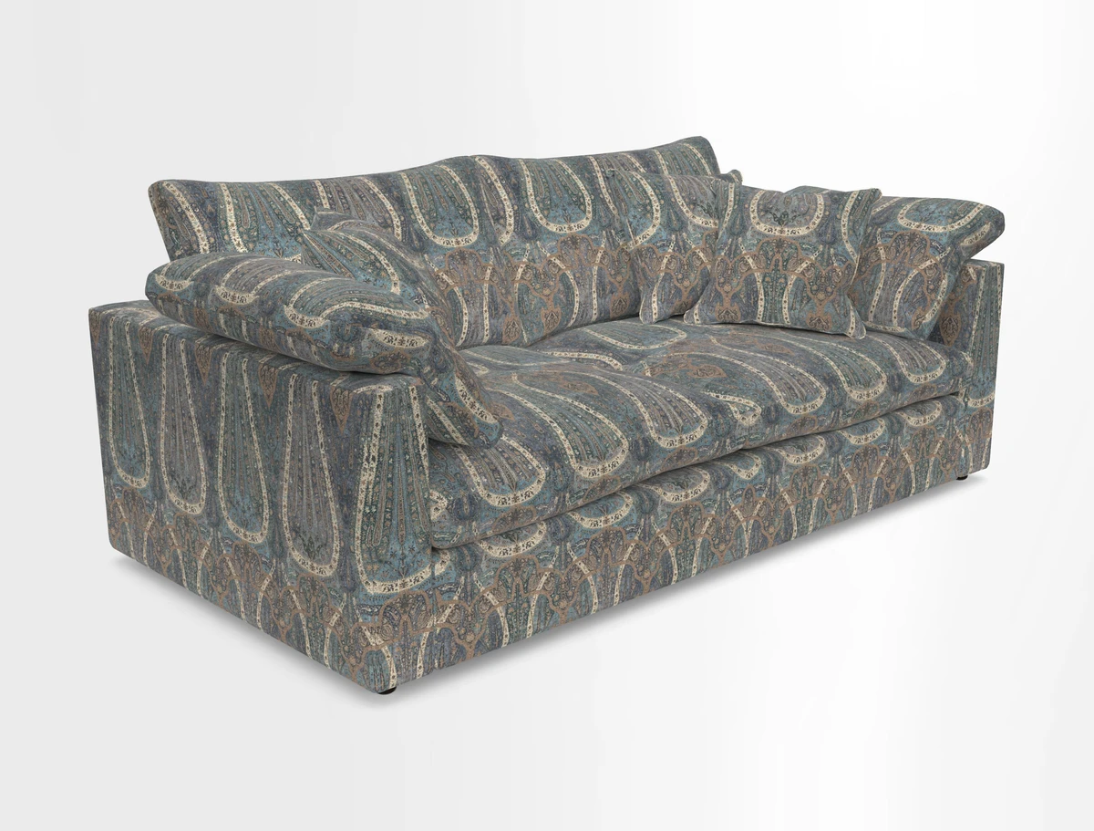Big Softie Straight Arm 3 Seater Sofa in Sahara Chalk