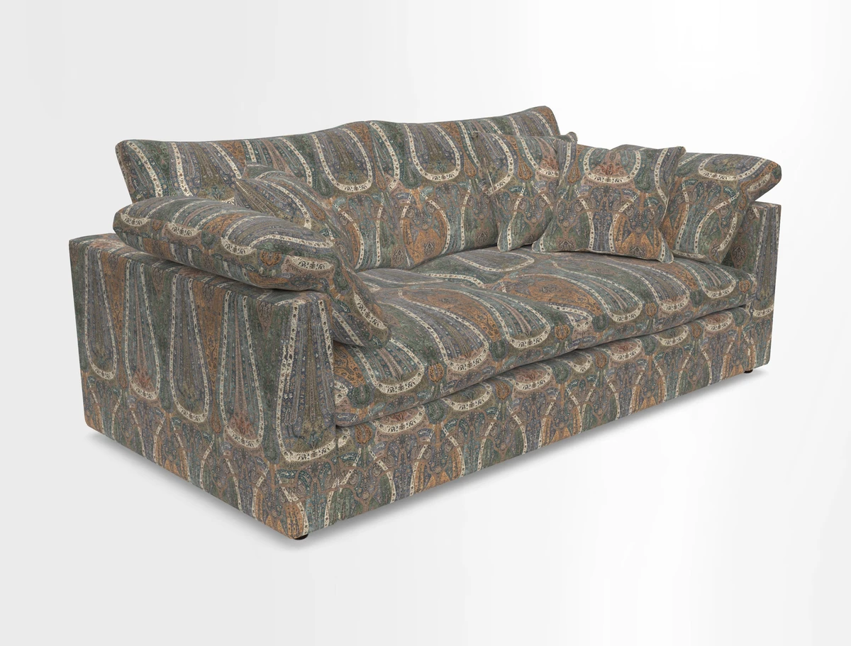 Big Softie Straight Arm 3 Seater Sofa in Sahara Chalk
