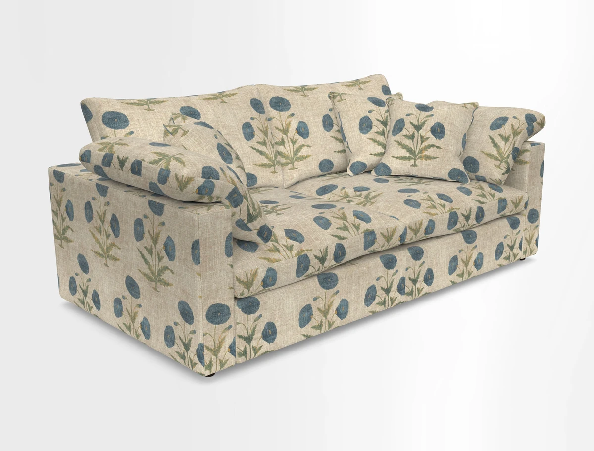 Big Softie Straight Arm 3 Seater Sofa in Sahara Chalk