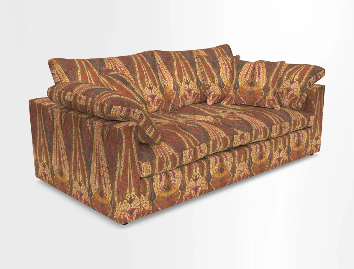 Big Softie Straight Arm 3 Seater Sofa in Sahara Chalk
