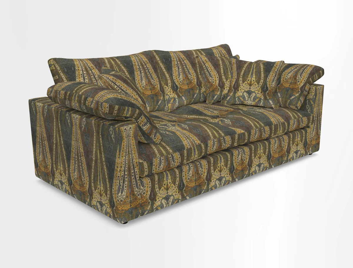 Big Softie Straight Arm 3 Seater Sofa in Sahara Chalk