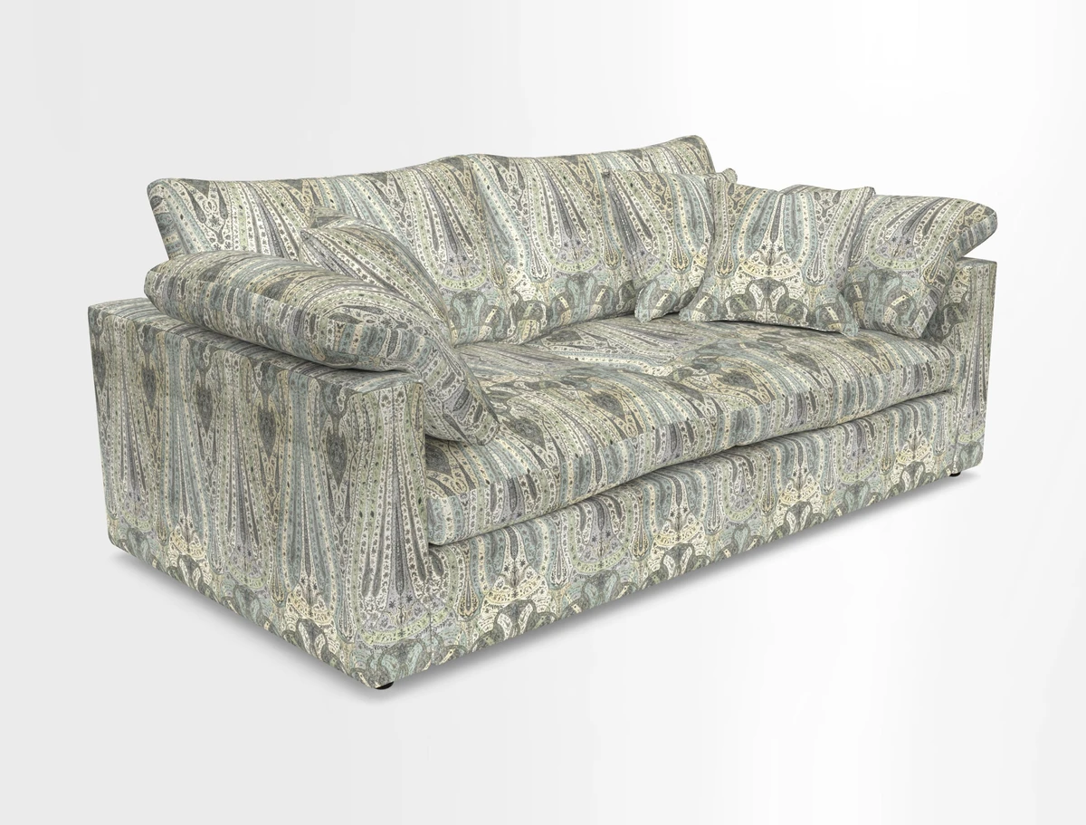 Big Softie Straight Arm 3 Seater Sofa in Sahara Chalk