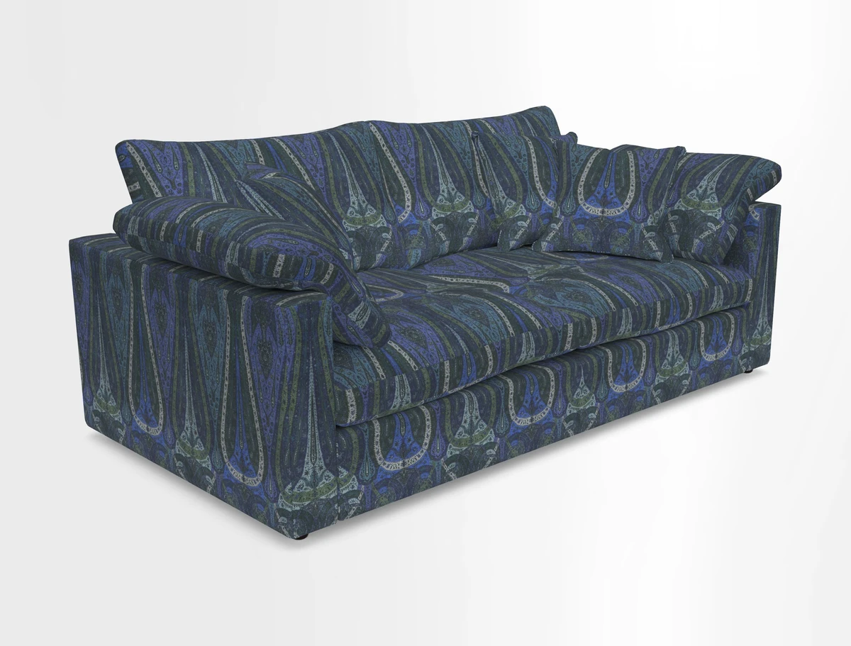 Big Softie Straight Arm 3 Seater Sofa in Sahara Chalk