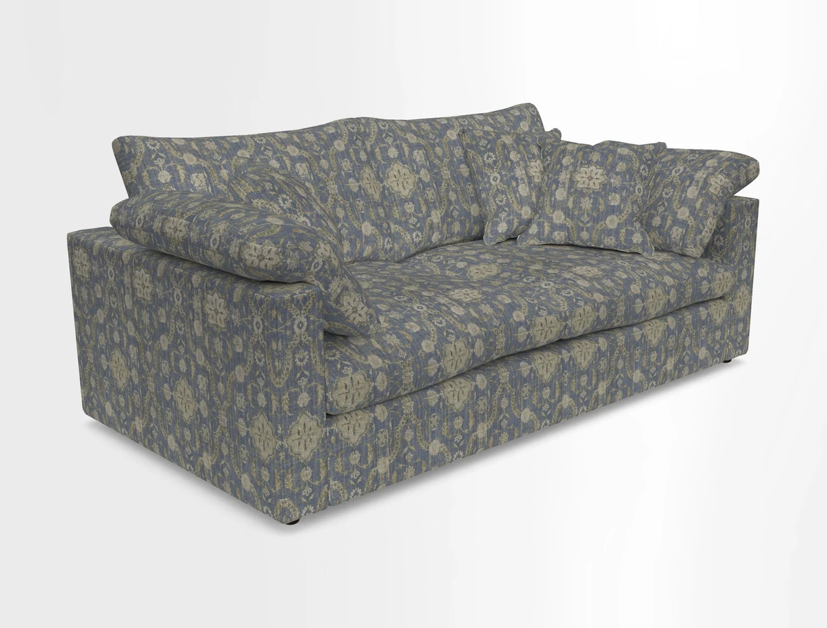 Big Softie Straight Arm 3 Seater Sofa in Sahara Chalk