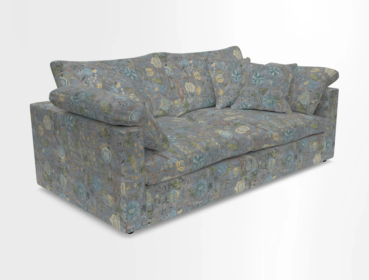 Big Softie Straight Arm 3 Seater Sofa in Sahara Chalk