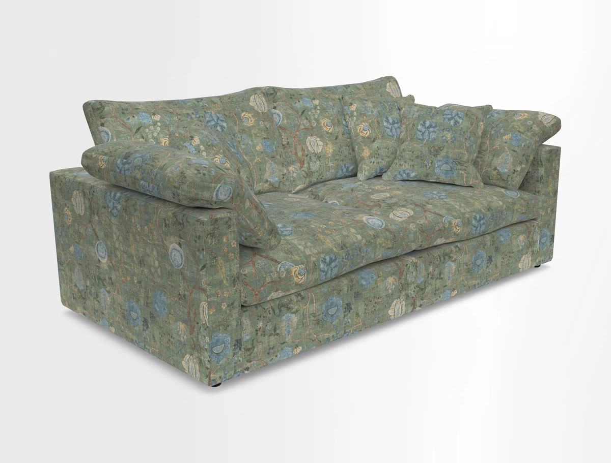 Big Softie Straight Arm 3 Seater Sofa in Sahara Chalk