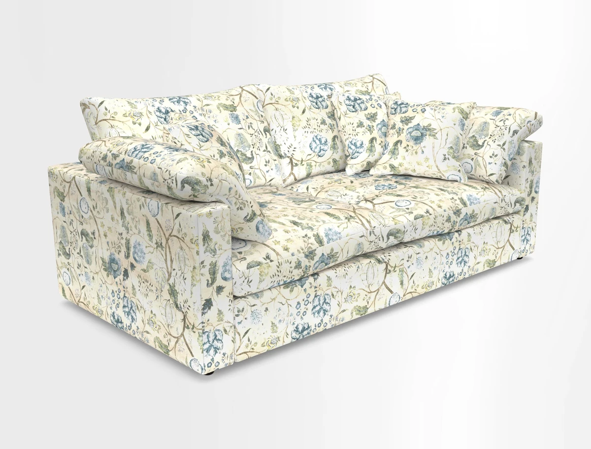 Big Softie Straight Arm 3 Seater Sofa in Sahara Chalk