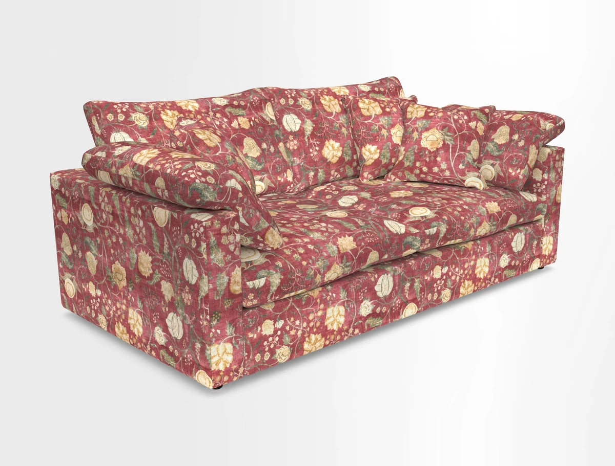Big Softie Straight Arm 3 Seater Sofa in Sahara Chalk
