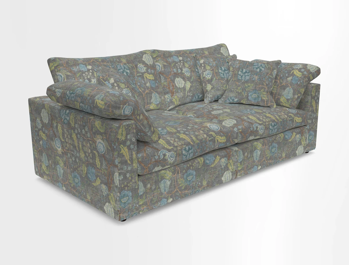 Big Softie Straight Arm 3 Seater Sofa in Sahara Chalk