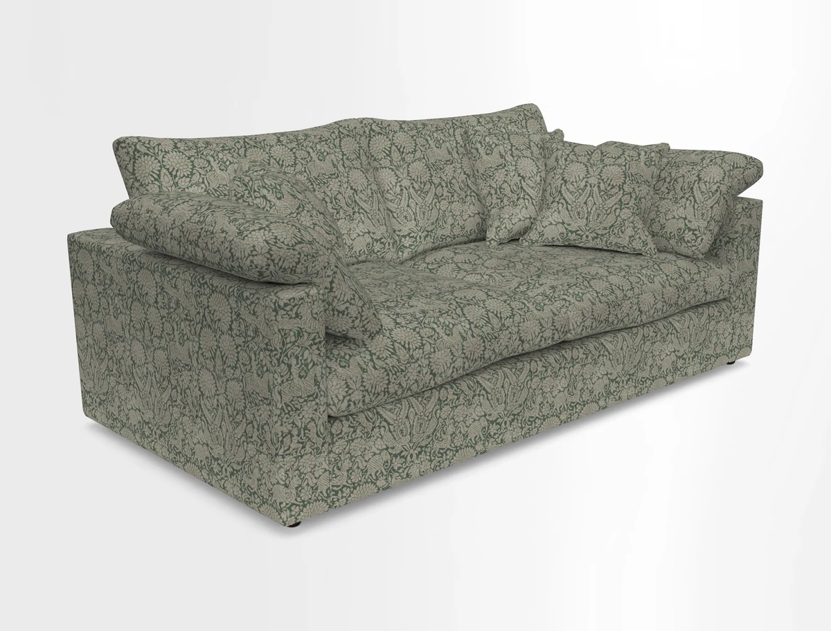 Big Softie Straight Arm 3 Seater Sofa in Sahara Chalk
