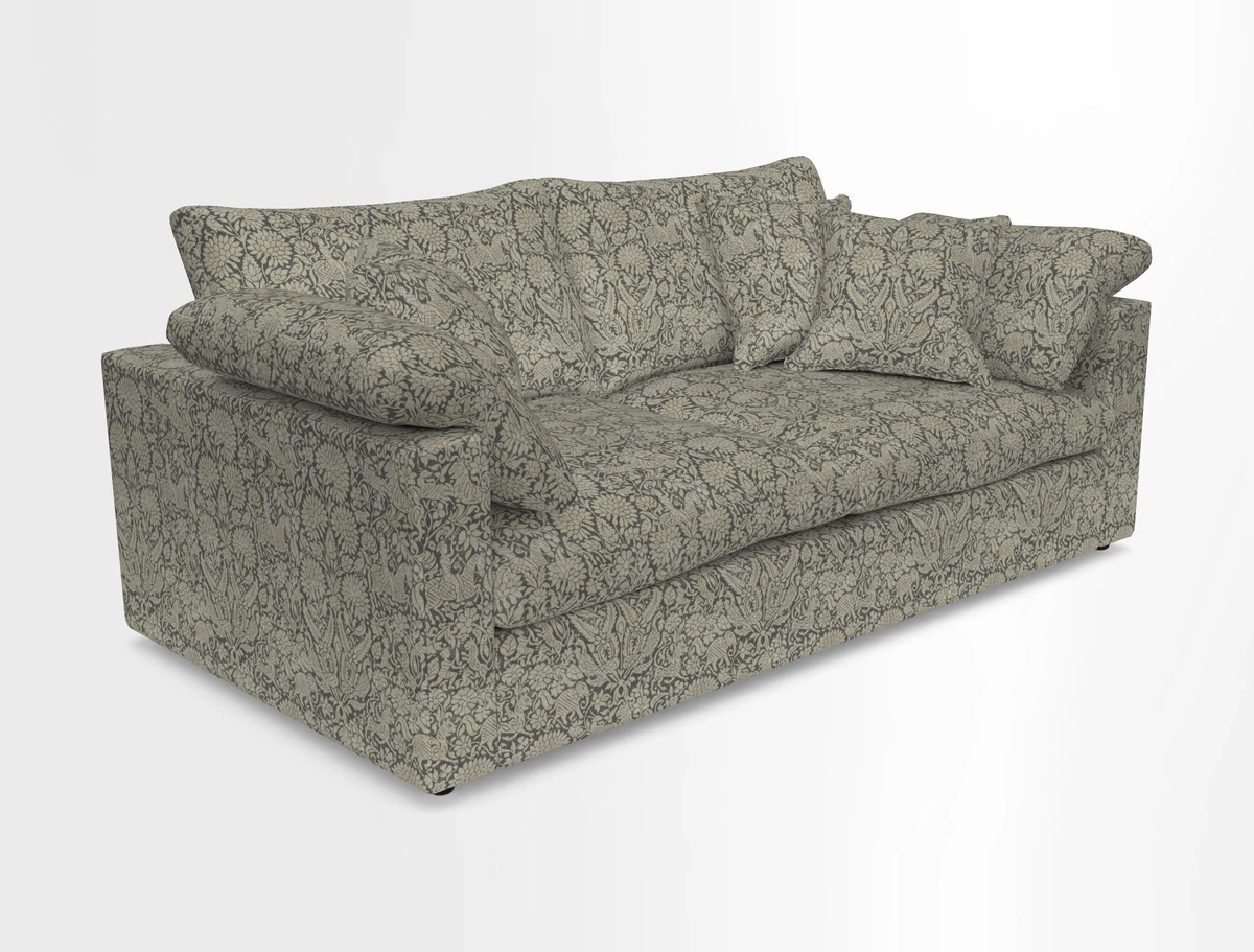 Big Softie Straight Arm 3 Seater Sofa in Sahara Chalk
