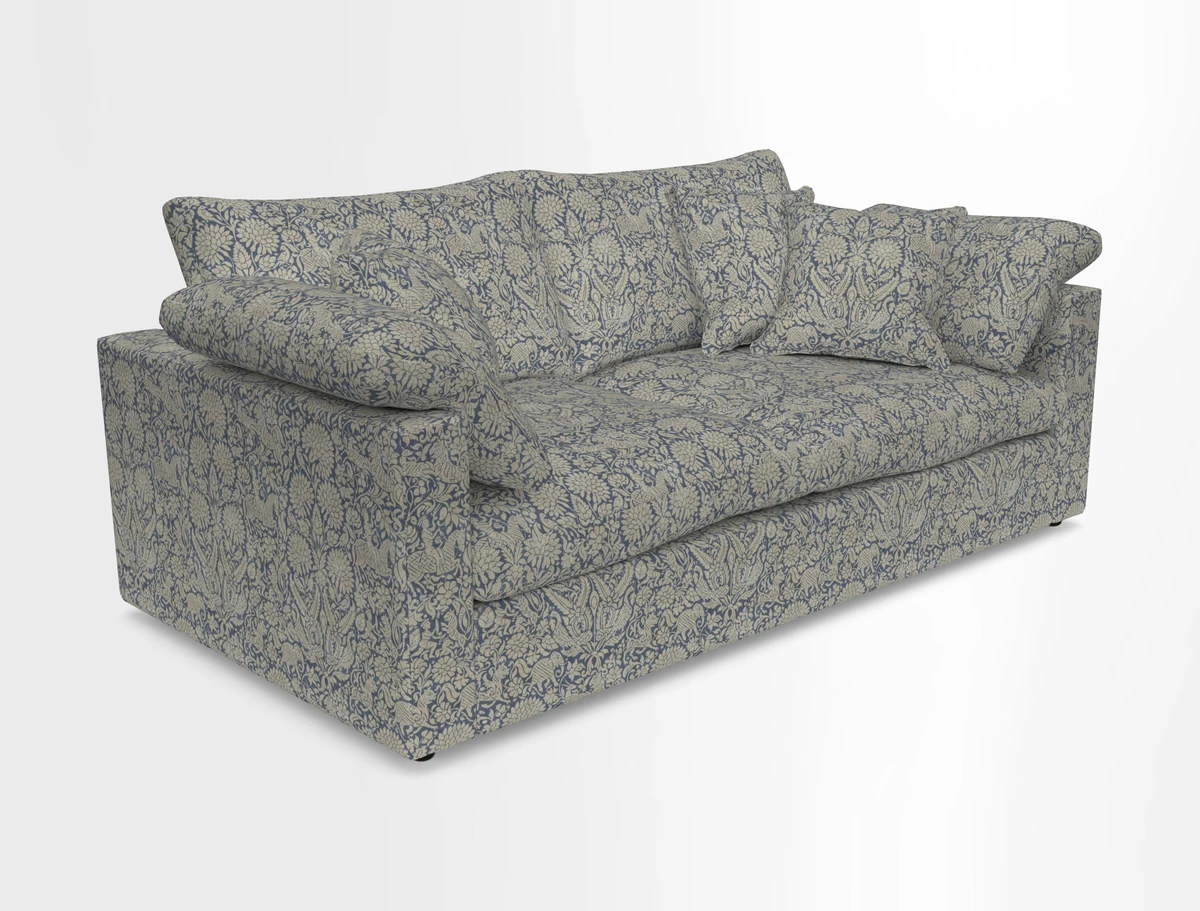 Big Softie Straight Arm 3 Seater Sofa in Sahara Chalk