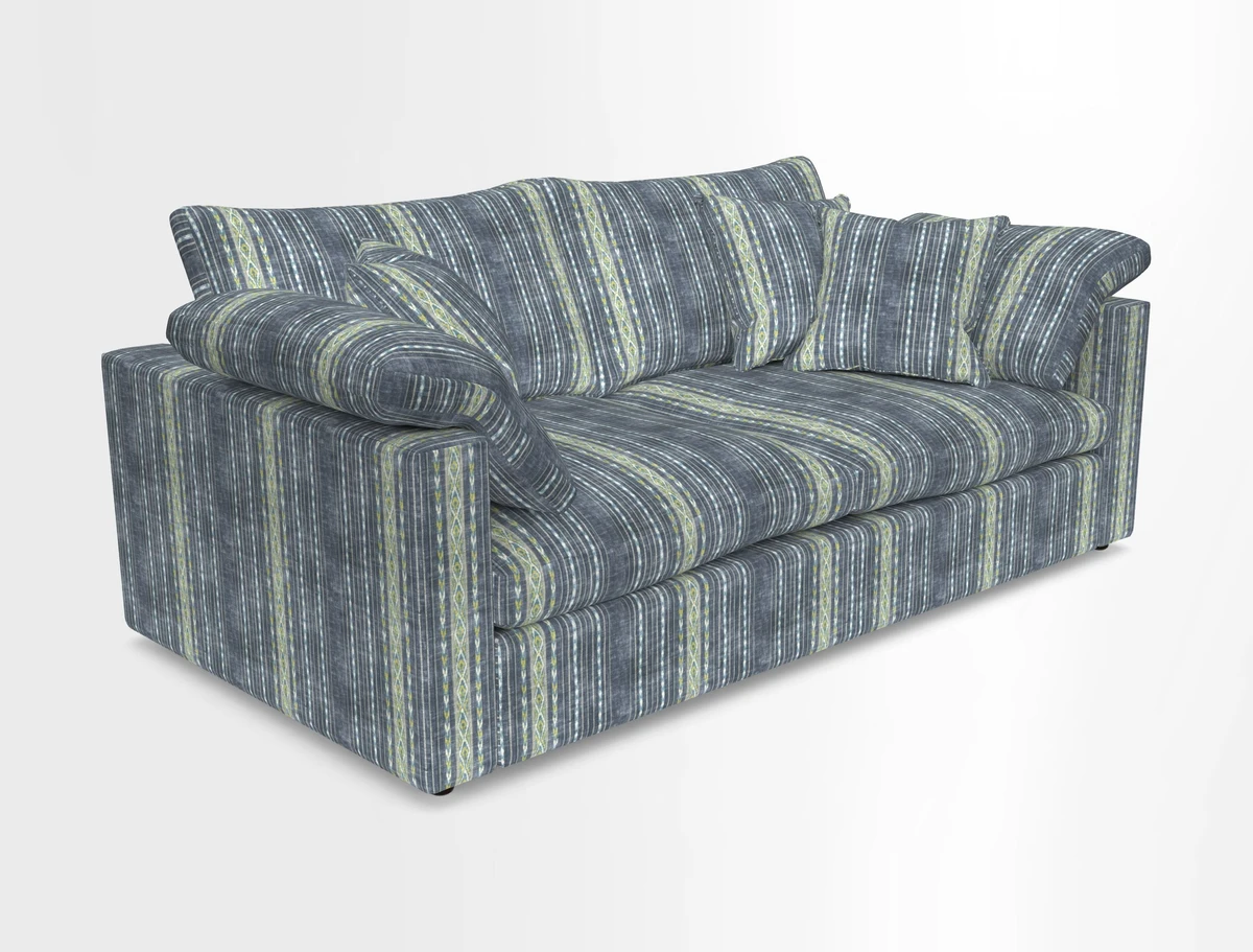Big Softie Straight Arm 3 Seater Sofa in Sahara Chalk