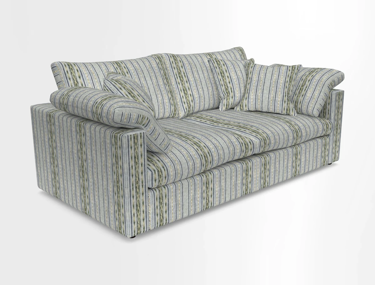 Big Softie Straight Arm 3 Seater Sofa in Sahara Chalk