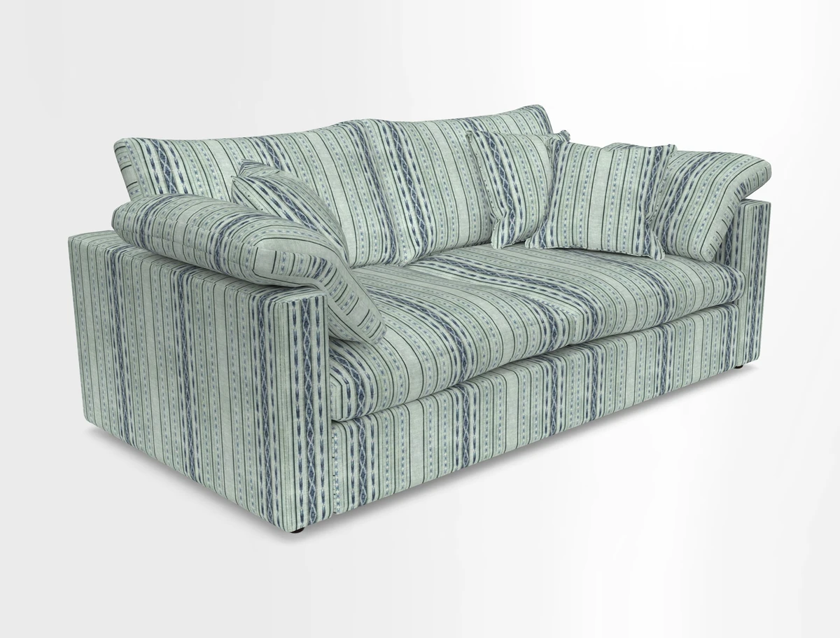 Big Softie Straight Arm 3 Seater Sofa in Sahara Chalk