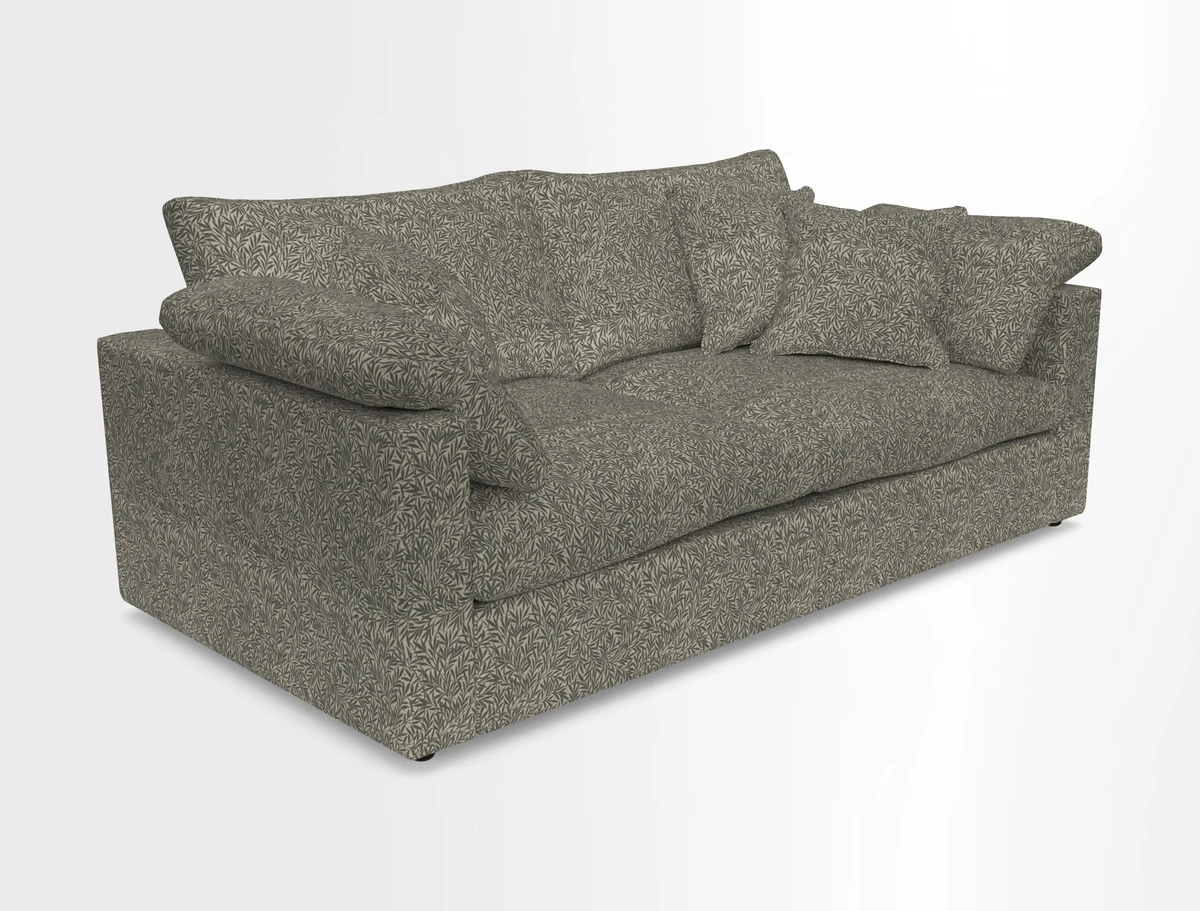 Big Softie Straight Arm 3 Seater Sofa in Sahara Chalk