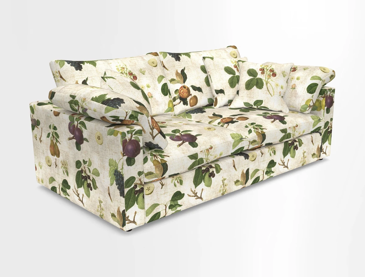 Big Softie Straight Arm 3 Seater Sofa in Sahara Chalk
