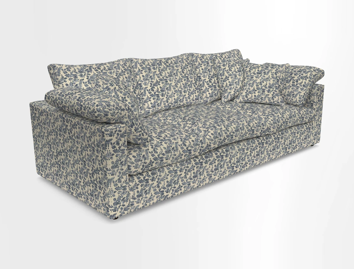 Big Softie Straight Arm 3 Seater Sofa in Sahara Chalk