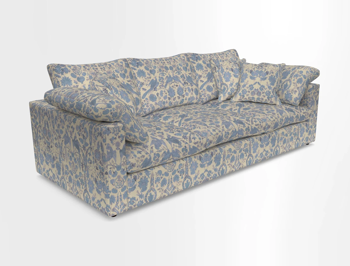 Big Softie Straight Arm 3 Seater Sofa in Sahara Chalk