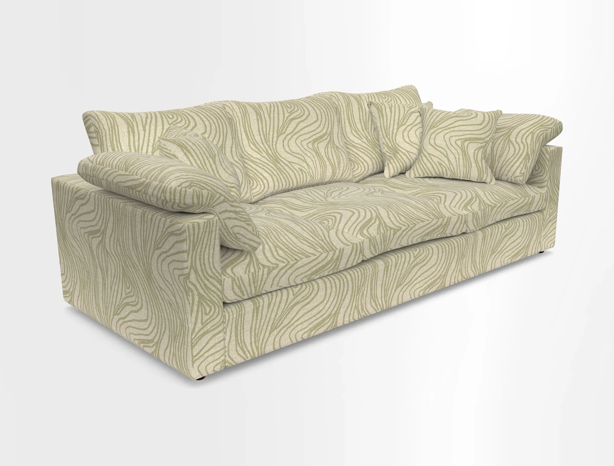 Big Softie Straight Arm 3 Seater Sofa in Sahara Chalk