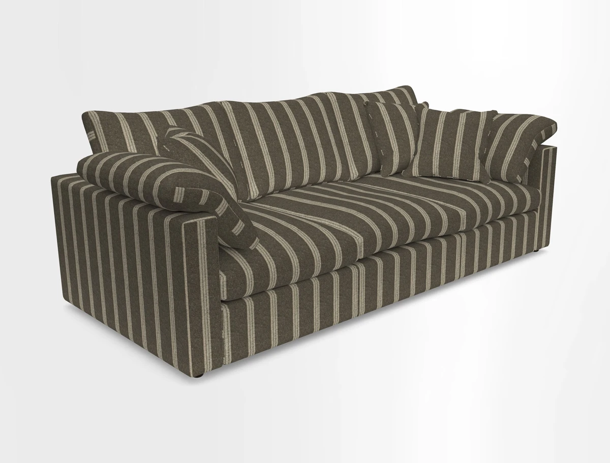 Big Softie Straight Arm 3 Seater Sofa in Sahara Chalk