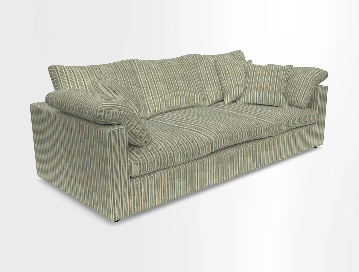 Big Softie Straight Arm 3 Seater Sofa in Sahara Chalk