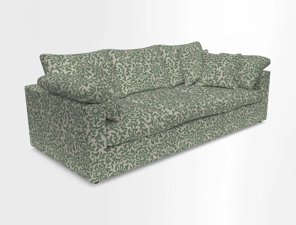 Big Softie Straight Arm 3 Seater Sofa in Sahara Chalk