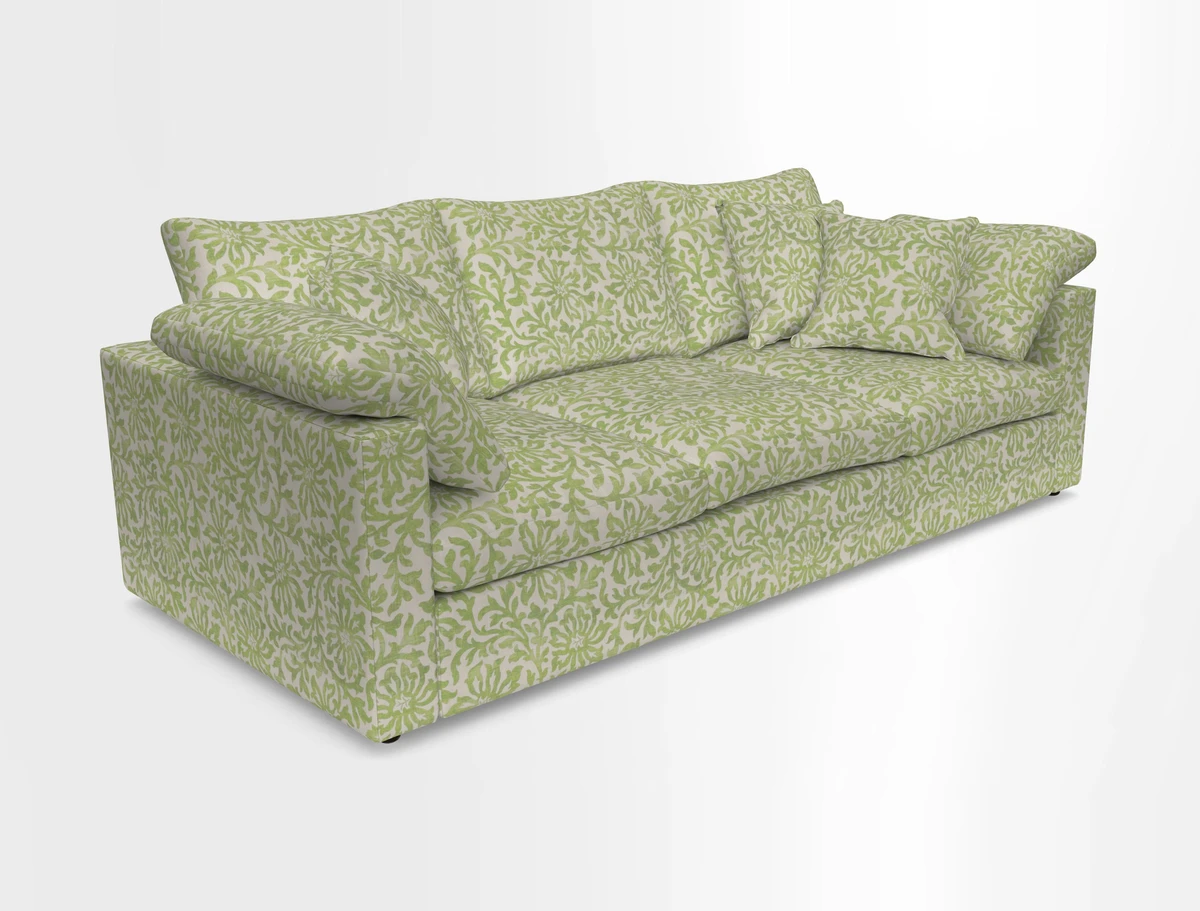 Big Softie Straight Arm 3 Seater Sofa in Sahara Chalk