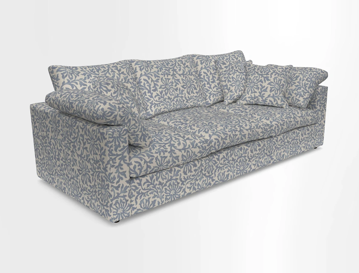 Big Softie Straight Arm 3 Seater Sofa in Sahara Chalk