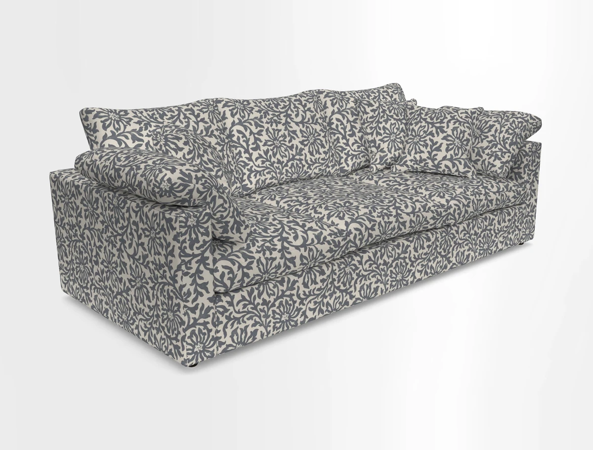 Big Softie Straight Arm 3 Seater Sofa in Sahara Chalk
