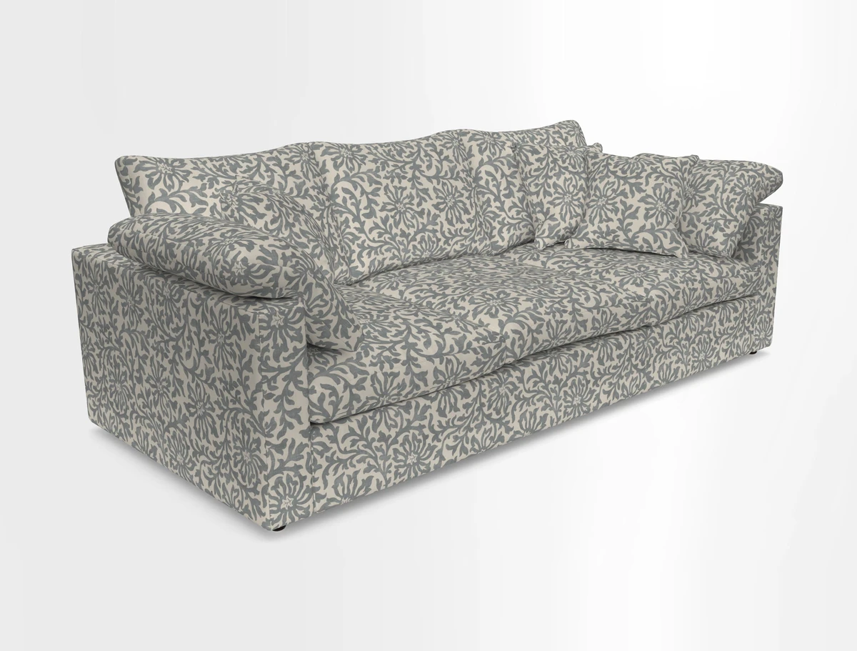 Big Softie Straight Arm 3 Seater Sofa in Sahara Chalk
