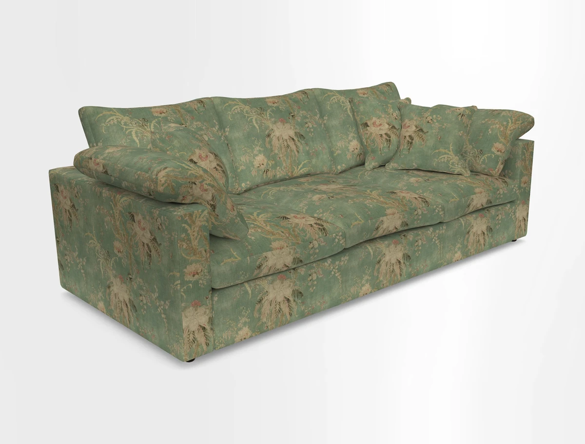 Big Softie Straight Arm 3 Seater Sofa in Sahara Chalk