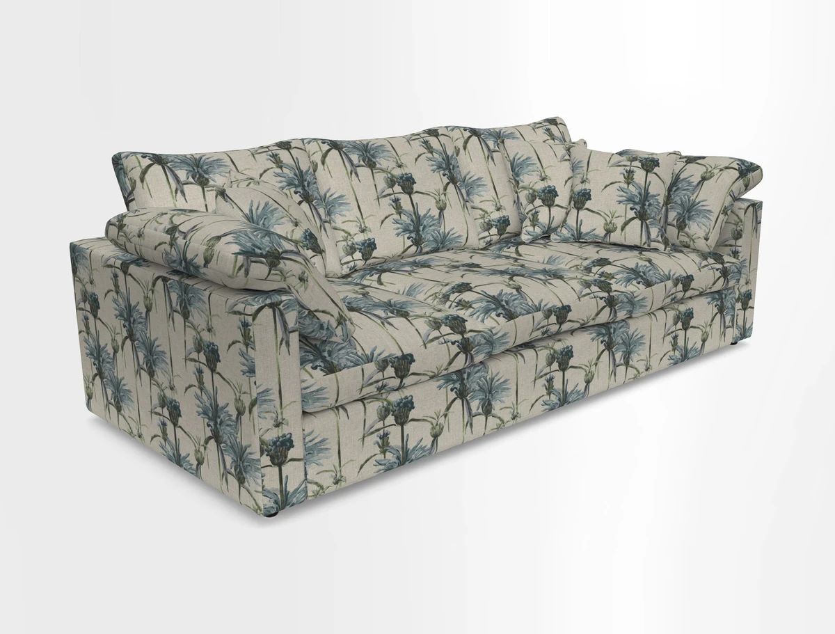 Big Softie Straight Arm 3 Seater Sofa in Sahara Chalk