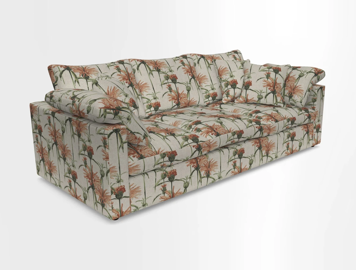Big Softie Straight Arm 3 Seater Sofa in Sahara Chalk
