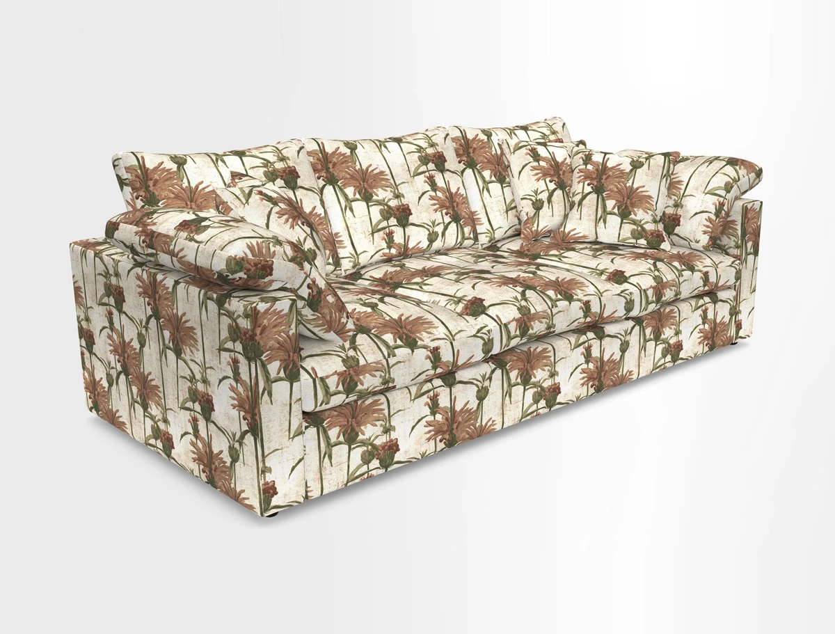 Big Softie Straight Arm 3 Seater Sofa in Sahara Chalk