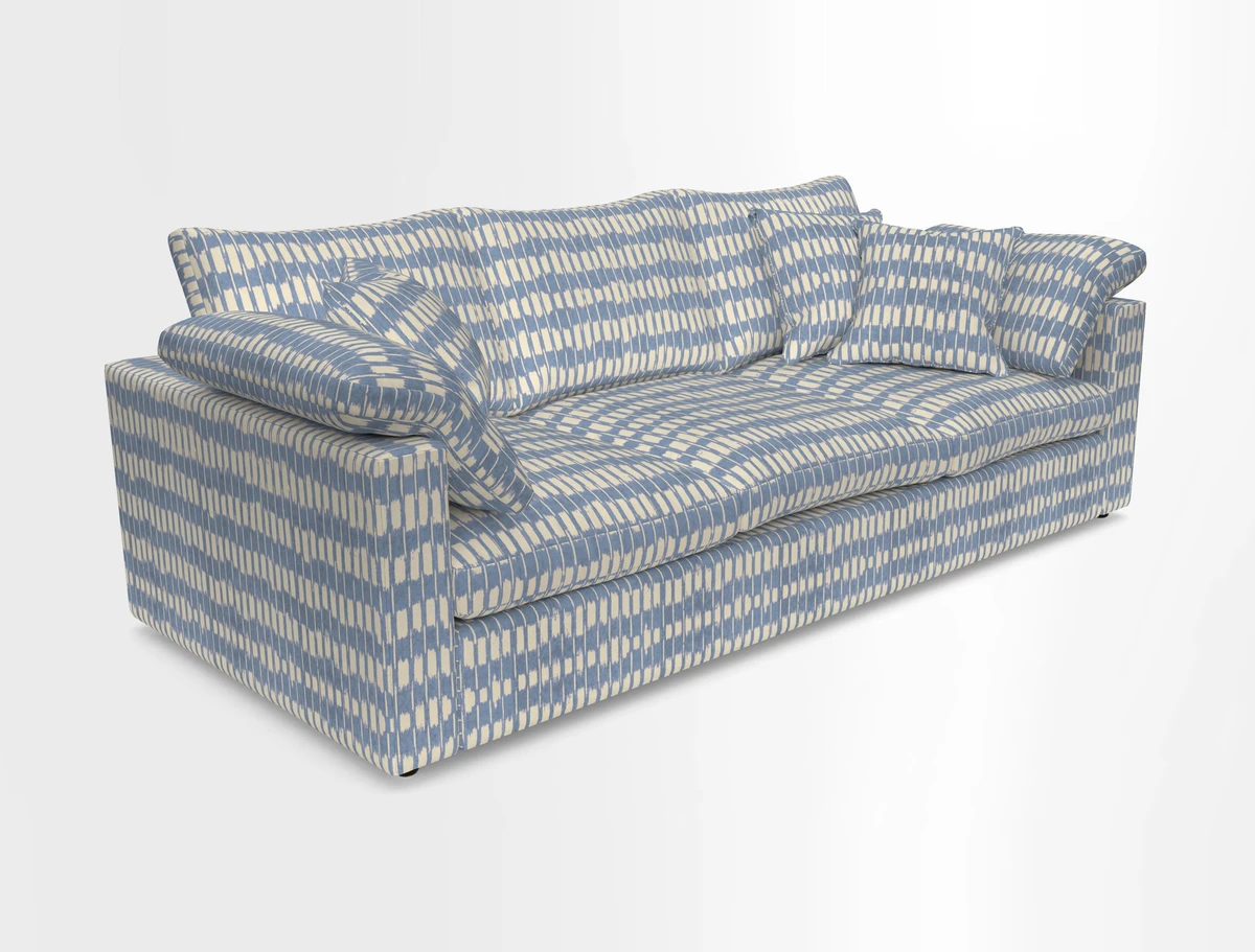 Big Softie Straight Arm 3 Seater Sofa in Sahara Chalk