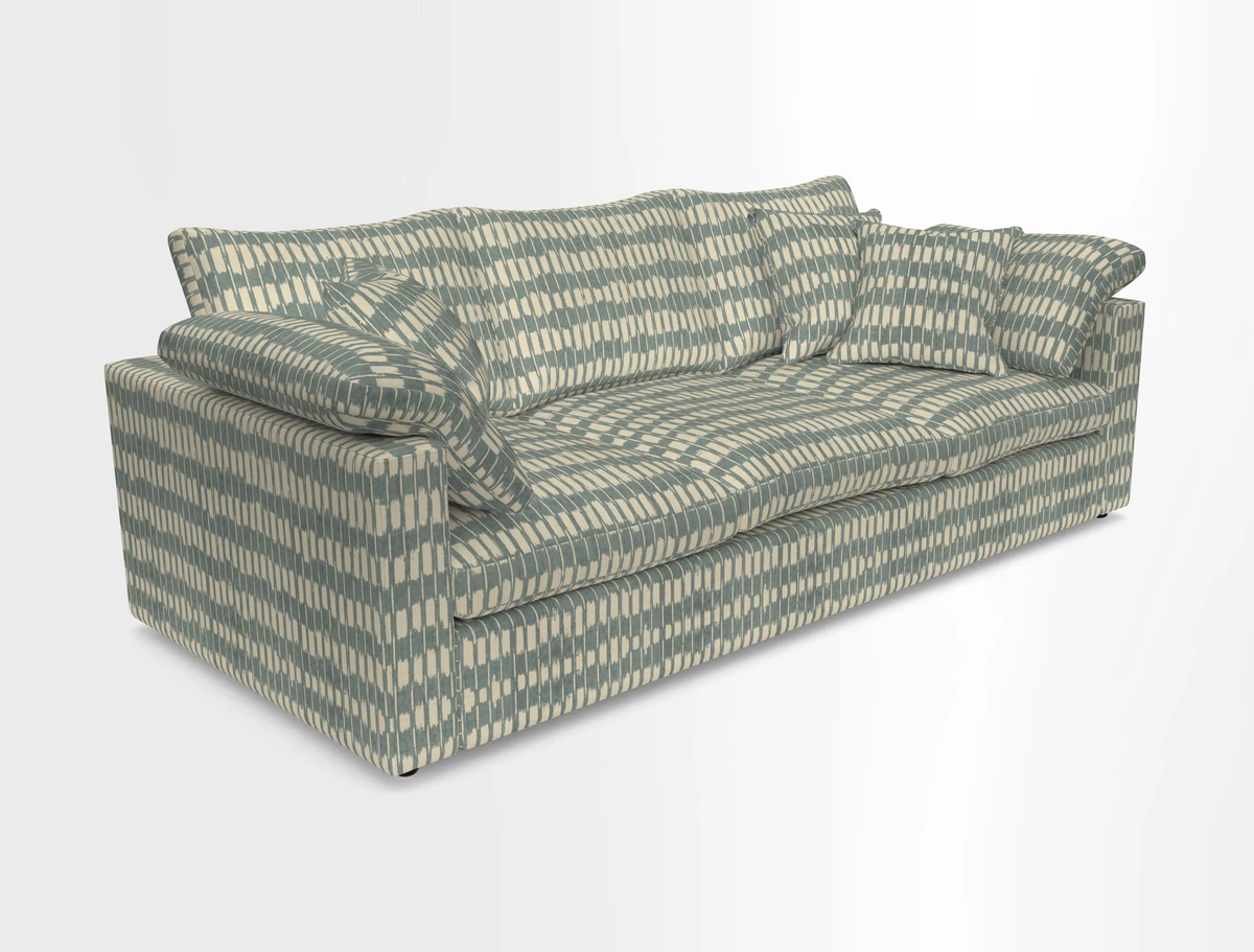 Big Softie Straight Arm 3 Seater Sofa in Sahara Chalk