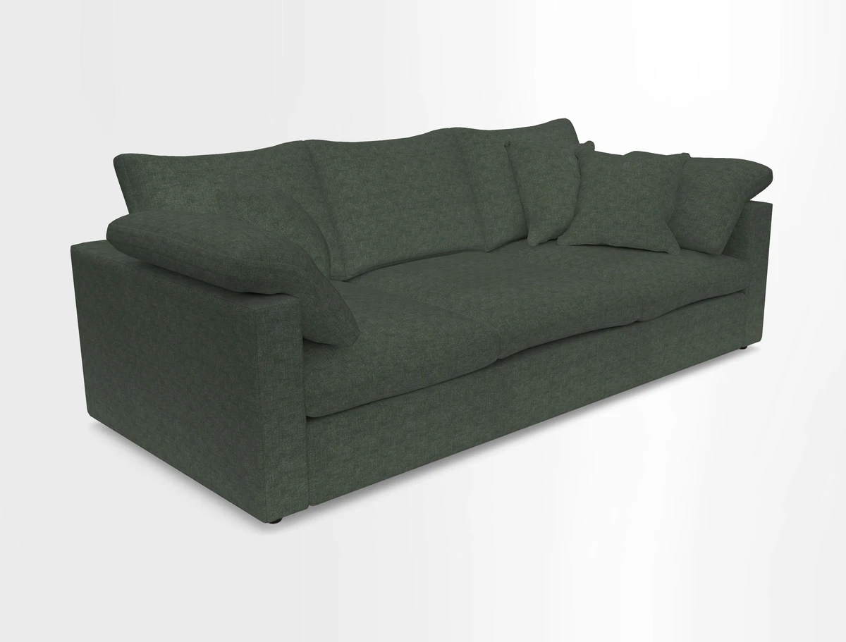 Big Softie Straight Arm 3 Seater Sofa in Sahara Chalk